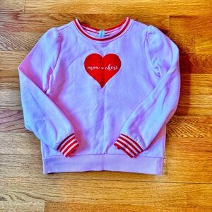 Pink Long Sleeve Top with Heart Design
